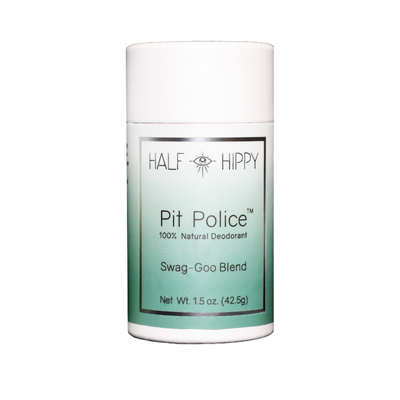 'Pit Police' Deodorant Push-up Tube: Swag-Goo Blend: baking soda formula - The Conscious Glow Boutique