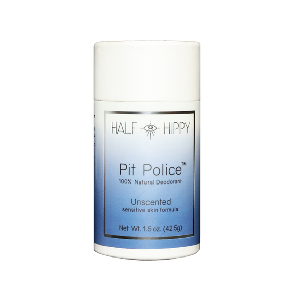 Pit Police Baking Soda-Free Deodorant for Sensitive Skin: Unscented - The Conscious Glow Boutique